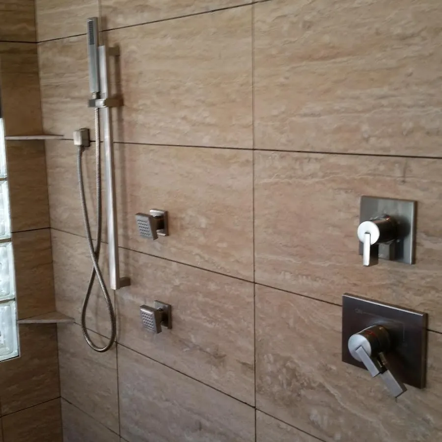 Shower fixture installation for Water Heater Replacement in Mahomet